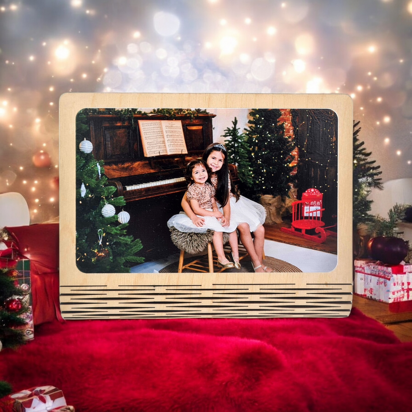 Снимка Върху Дърво Оригинален Подарък За Повод